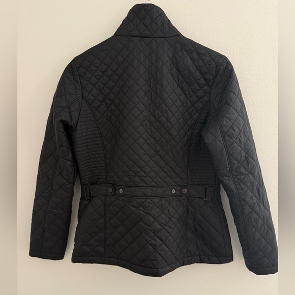 The North Face Black Insulated Jacket Luna Women’s Medium Quilted Belt Hiking - Picture 11 of 12